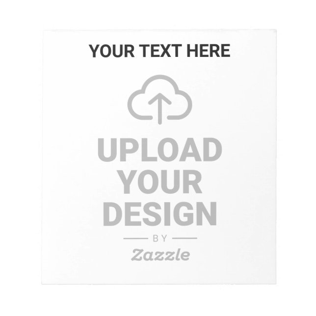 Ladda upp din design och text anteckningsblock (Framsida)