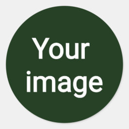 Ladda upp din egen bild – Personlig grafisk design Runt Klistermärke