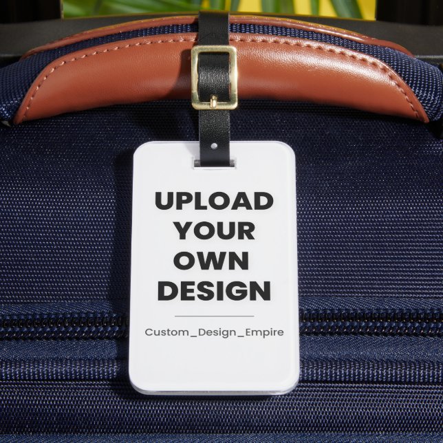 Ladda upp din egen design här | Anpassad mall Bagagebricka (Framsida Insitu 2)
