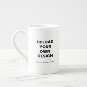 Ladda upp din egen design här Anpassad mall Benporslin Mugg