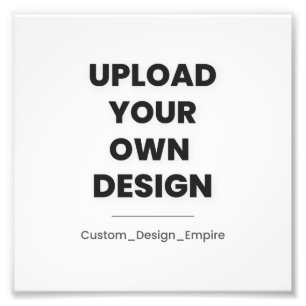 Ladda upp din egen design här Anpassad mall Fototryck