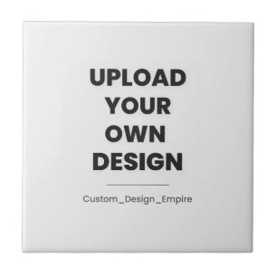 Ladda upp din egen design här Anpassad mall Kakelplatta