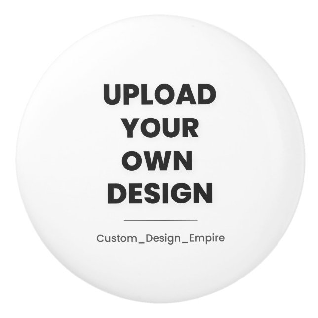 Ladda upp din egen design här | Anpassad mall Knopp (Framsidan)