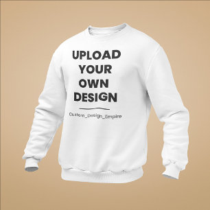 Ladda upp din egen design här Anpassad mall Lång Ärmad Tröja