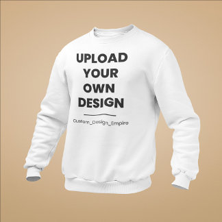 Ladda upp din egen design här | Anpassad mall Lång Ärmad Tröja