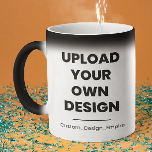 Ladda upp din egen design här Anpassad mall Magisk Mugg