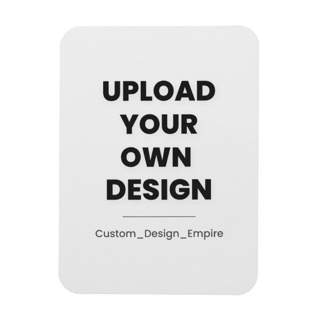 Ladda upp din egen design här | Anpassad mall Magnet (Vertikal)