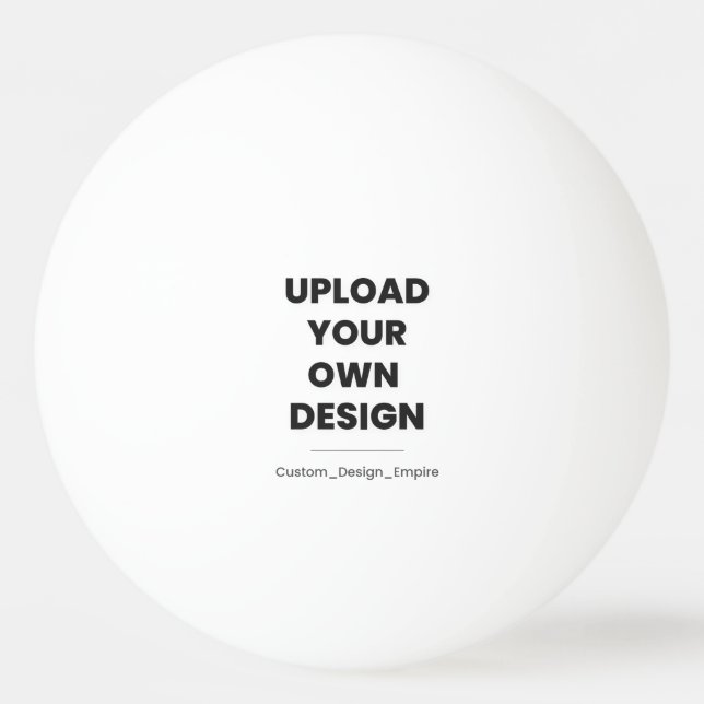 Ladda upp din egen design här | Anpassad mall Pingisboll (Framsidan)