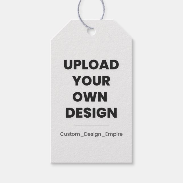 Ladda upp din egen design här | Anpassad mall Presentetikett (Framsidan)