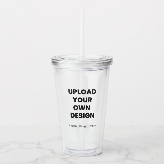 Ladda upp din egen design här | Anpassad mall Take Away Mugg (Framsida)