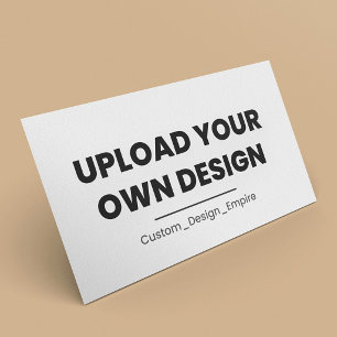 Ladda upp din egen design här Anpassad mall Visitkort