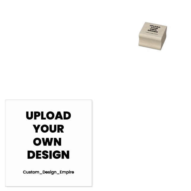 Ladda upp din egen design här | Svart & Vit Stämpel (Stämplad)