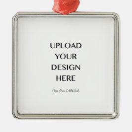 Ladda upp din egen design julgransprydnad metall