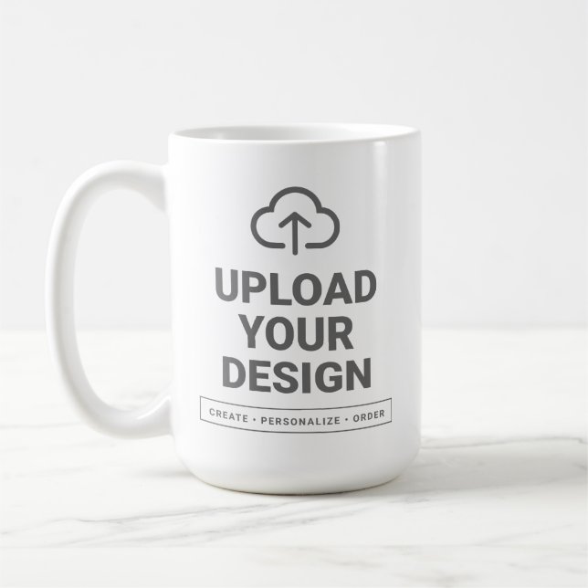Ladda upp din egen design kaffemugg (Vänster)