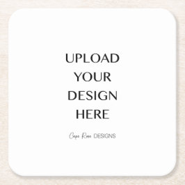 Ladda upp din egen design underlägg papper kvadrat