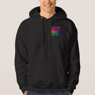 Ladda upp din egen företagslogotyp eller foto till hoodie