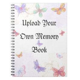 Ladda upp din egen minnesbok anteckningsbok