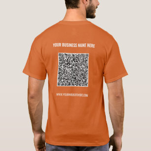 Ladda upp din egen QR-kod affärströja exempel T Shirt