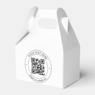 Ladda upp din egen QR-kod & anpassningsbar text Presentaskar