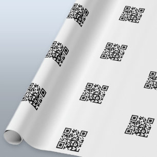 Ladda upp din egen QR-kod Enkelt upprepande möns Presentpapper