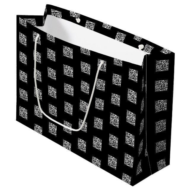 Ladda upp din egen QR-kod | Enkelt upprepat mönste (Framsidan Vinklad)