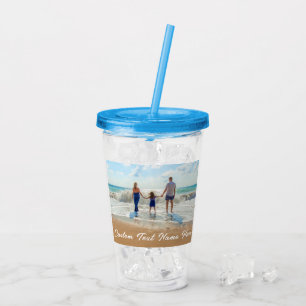 Ladda upp din foto Akryl Tumbler Lägg till anpassa Take Away Mugg
