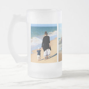 Ladda upp din fotokollage Frostad glas ölmugg Frostat Ölglas