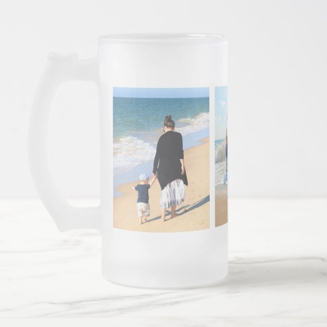 Ladda upp din fotokollage Frostad glas ölmugg Frostat Ölglas (Vänster)