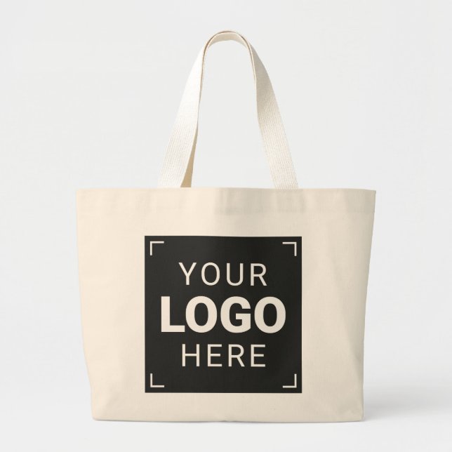Ladda upp din logotyp jumbo tygkasse (Framsidan)