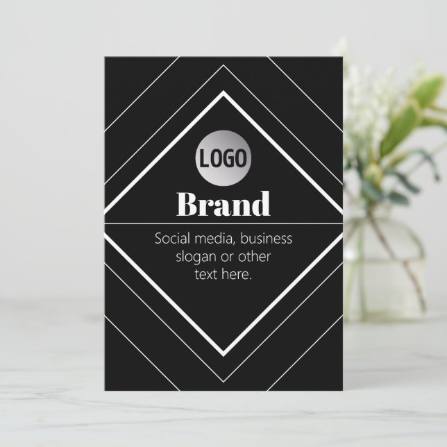 Ladda upp din logotyp och anpassningsbar textdesig (Stående Fram)