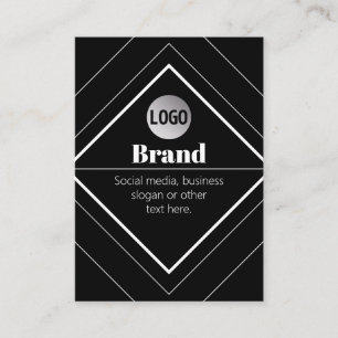 Ladda upp din logotyp och anpassningsbar textdesig visitkort