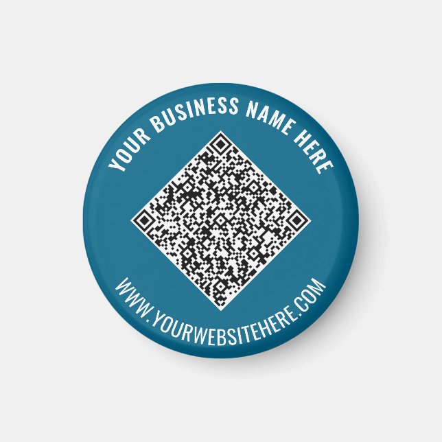 Ladda upp din QR-kod Kampanjmagnet Anpassad text Magnet (Framsidan)
