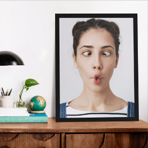 Ladda upp din roliga ansiktsfoto selfie poster