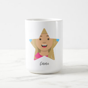 Ladda upp din superstjärna, stjärnform kaffemugg
