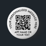 Ladda upp din vanliga betalapp eller webbplats för knapp<br><div class="desc">din betalningsapp eller webbplats med en anpassningsbar-skannerbar QR-kodavrundningsknapp. Alla formuleringar i den här mallen är enkla att anpassa eller ta bort och bilden kan ersättas med din QR-kod, logotyp eller bild. Även färg och stilar är lätta att ändra med Zazzle-konstruktionen verktyg. Tillhandahåll snabbsökning för att betala via en kontaktlös mobilbetalningsapp...</div>