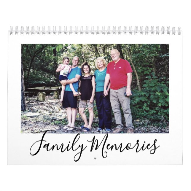 Ladda upp dina Bild-familjeminnen Anpassningsbar 2 Kalender (Omslag)