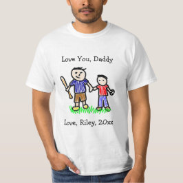 Ladda upp ditt barns teckning | Cute Fars dag T Shirt