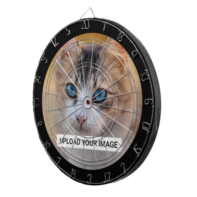 Ladda upp ditt Cute Cat Photo Darttavla (Högra Framsidan)