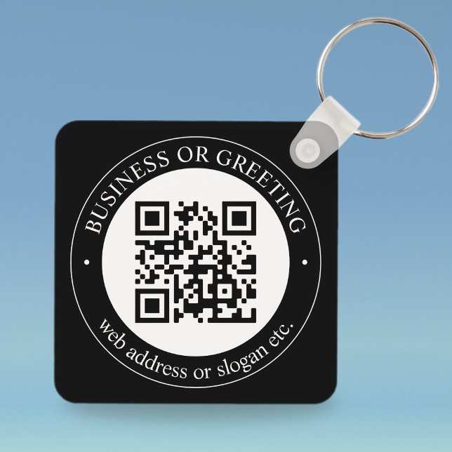 Ladda upp ditt eget QR-Anpassade och texttangentbo Nyckelring (Skapare uppladdad)