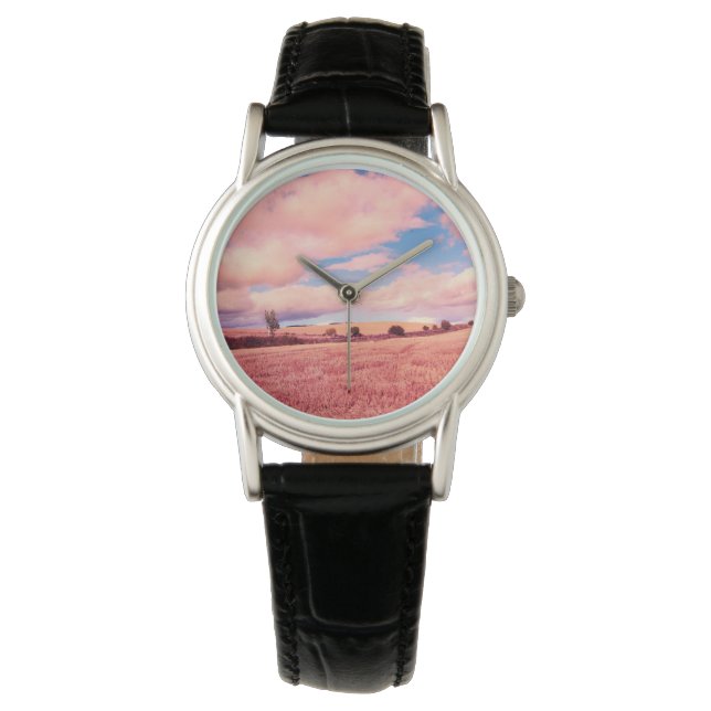 Ladda upp ditt foto, ditt namn, dam-klocka armbandsur (Framsida)