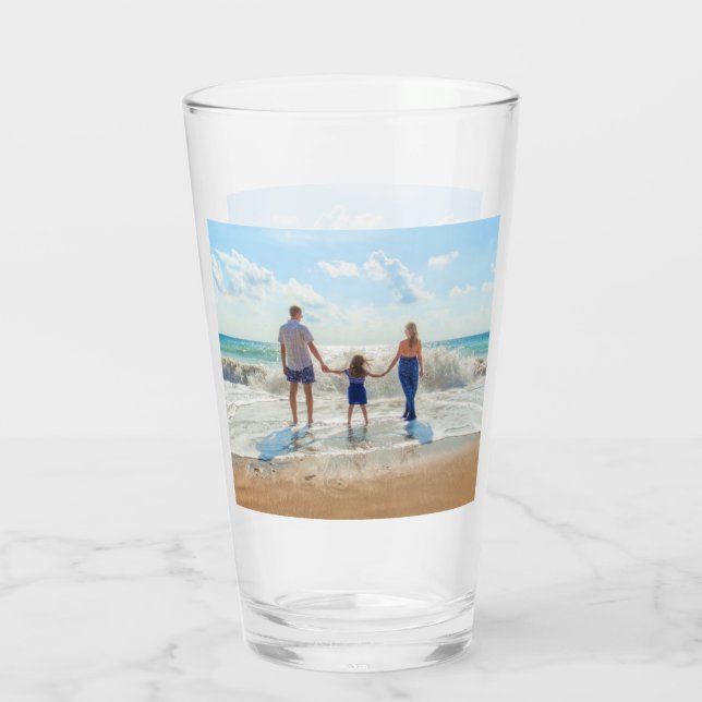 Ladda upp ditt foto Glas Personligt gåva (Baksida)