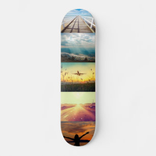 Ladda upp ditt foto mini skateboard bräda 18,5 cm