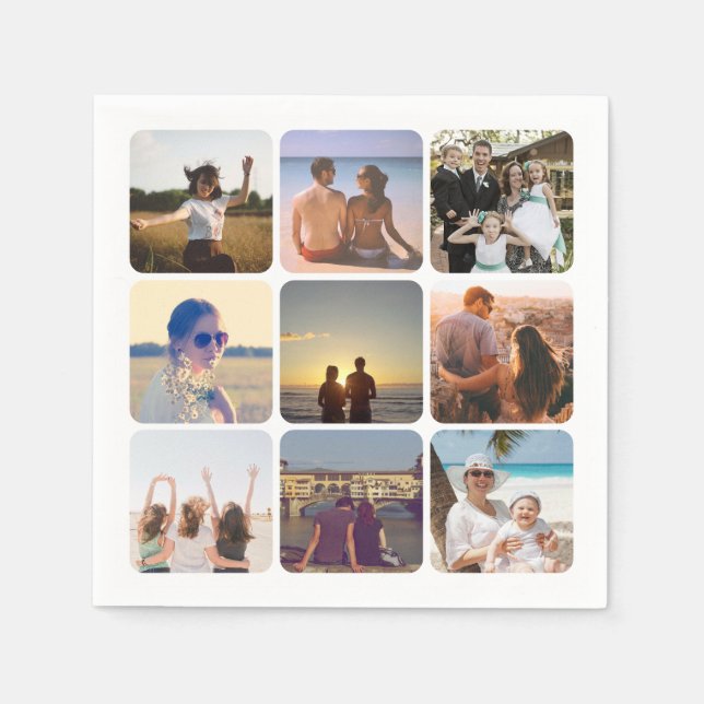 Ladda upp ditt foto pappersservett (Framsidan)