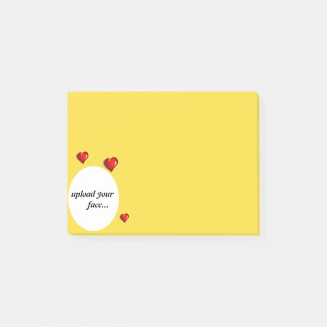 Ladda upp ditt foto post-it block (Framsida)