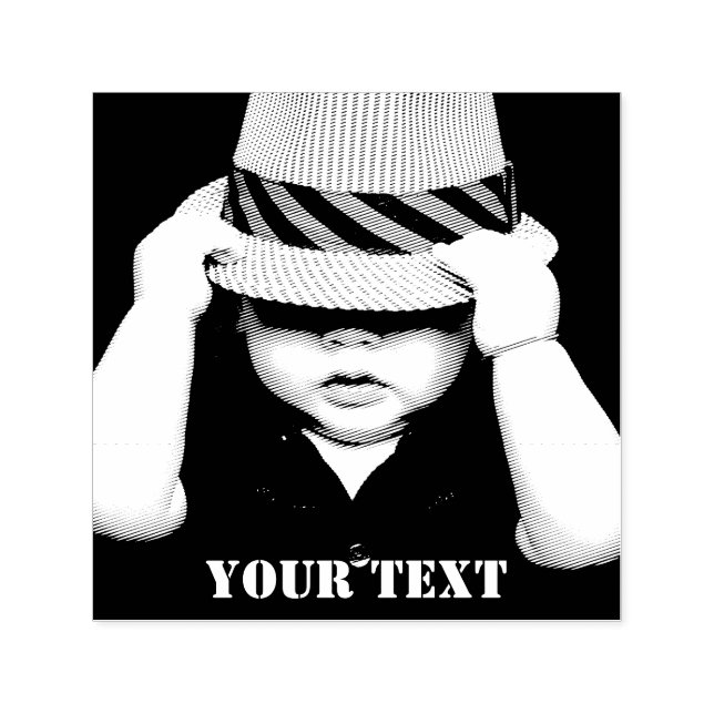 Ladda upp ditt foto självfärgande stämpel (Design)