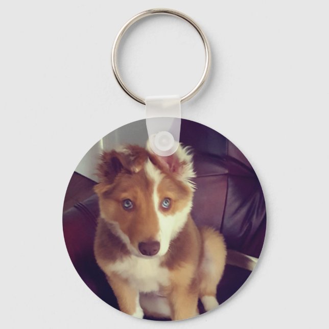 Ladda upp ditt foto till husfoto för Anpassningsba Nyckelring (Framsida)