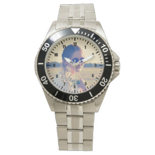 Ladda upp ditt fotonummer runt klockan armbandsur