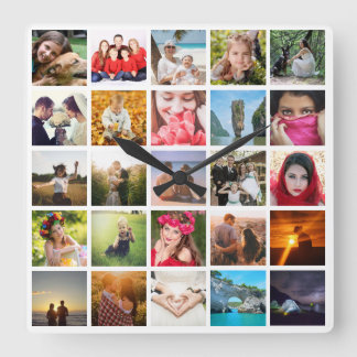 Ladda upp foto fyrkantig klocka