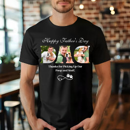Ladda upp foto Glad fars dag Rolig hundägare  T Shirt