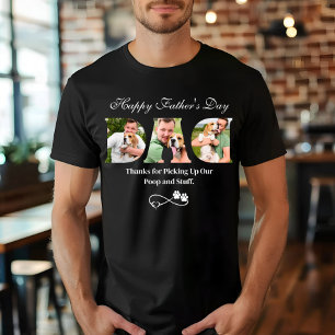 Ladda upp foto Glad fars dag Rolig hundägare T Shirt